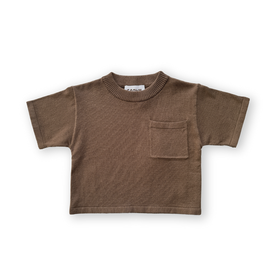 Grown Knitted Pocket Tee Cafe