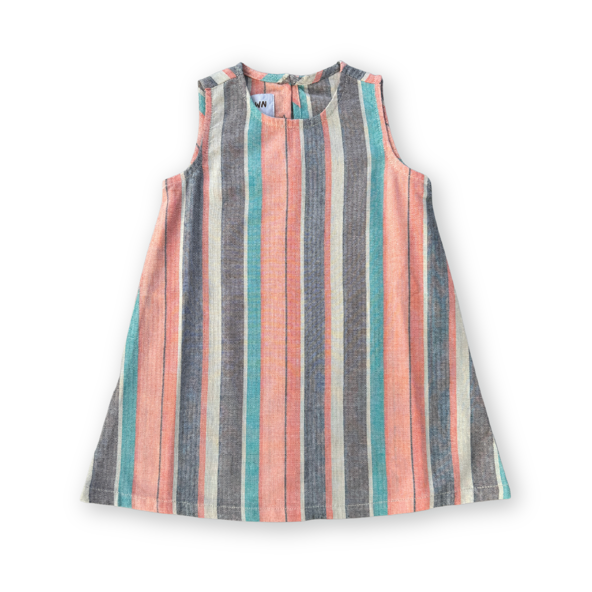 Grown Summer Stripe Shift Cotton Dress