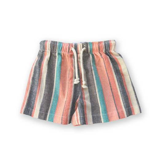 Grown Summer Stripe Cotton Short