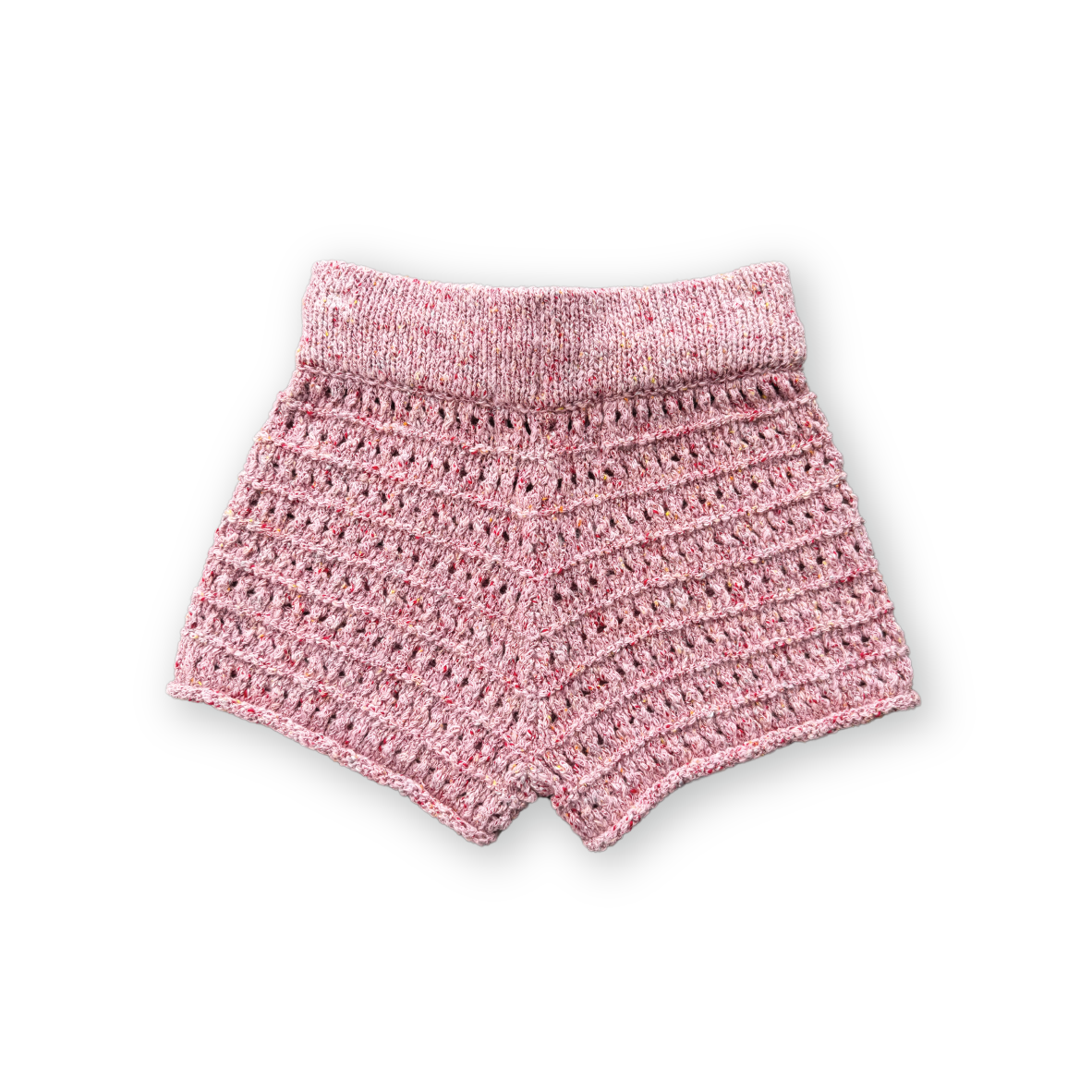 Grown Summer Open Knit Shorts Blossom