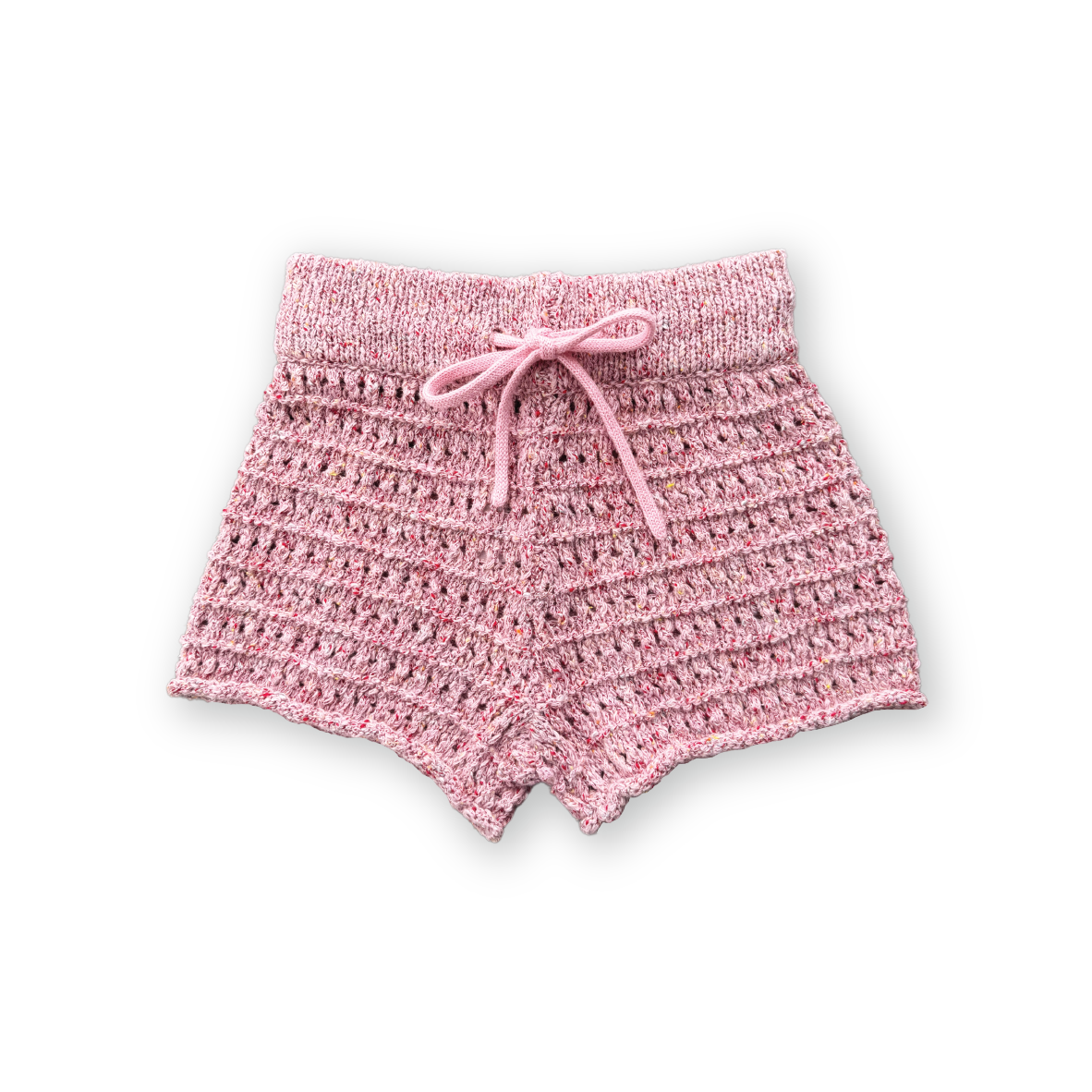 Grown Summer Open Knit Shorts Blossom