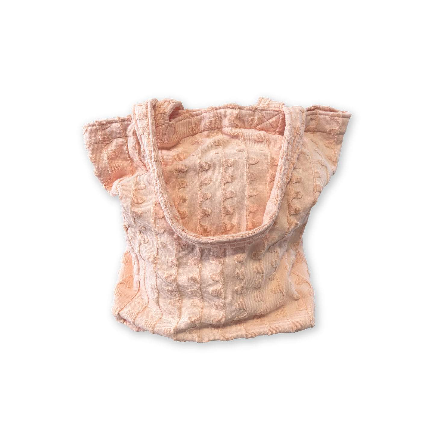 Grown Terry Towelling Flow Poncho Peachy