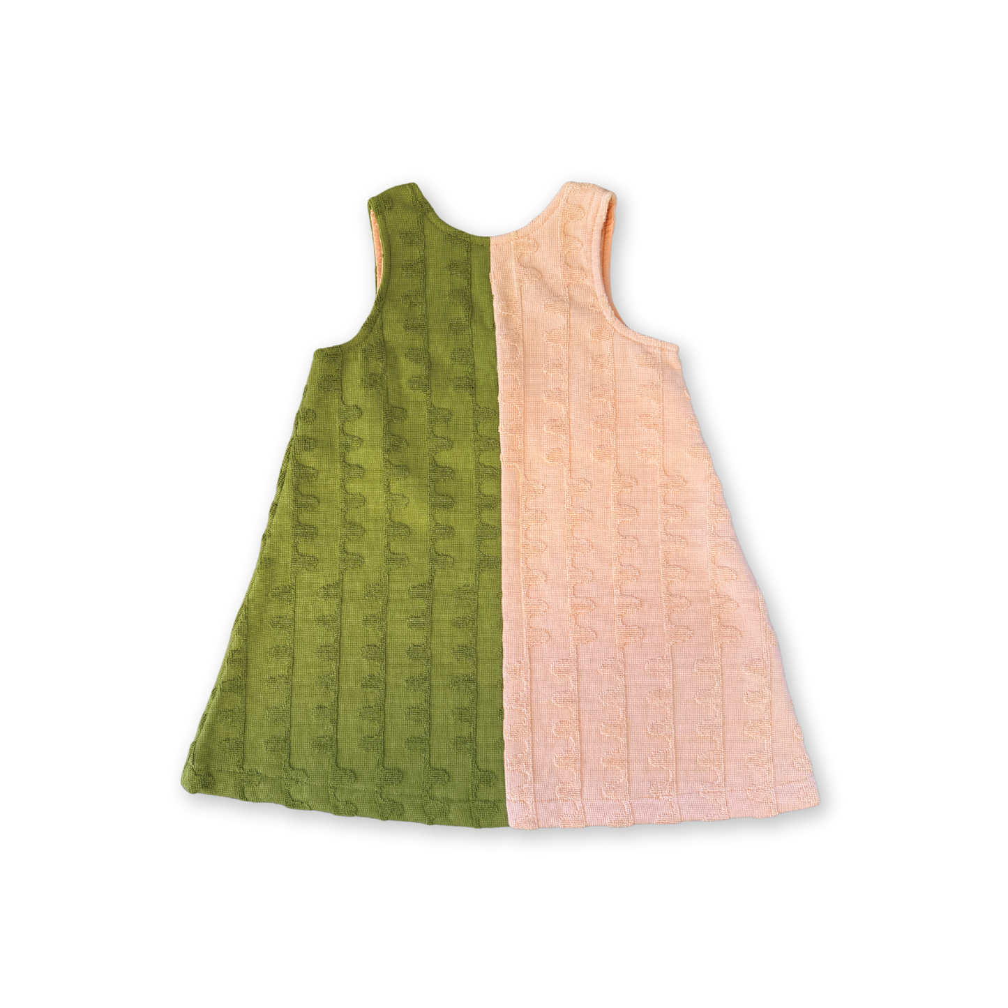 Grown Terry Towelling Flow Dress Leaf | Peachy
