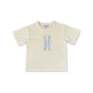Grown Organic Sardine Embroidered Tee Milk