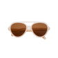 Grech & Co Aviator Classic Polarised Child Sunglasses Creamy White