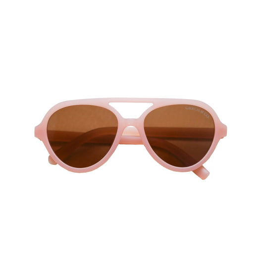 Grech & Co Aviator Classic Polarised Teen Sunglasses Coral Rouge