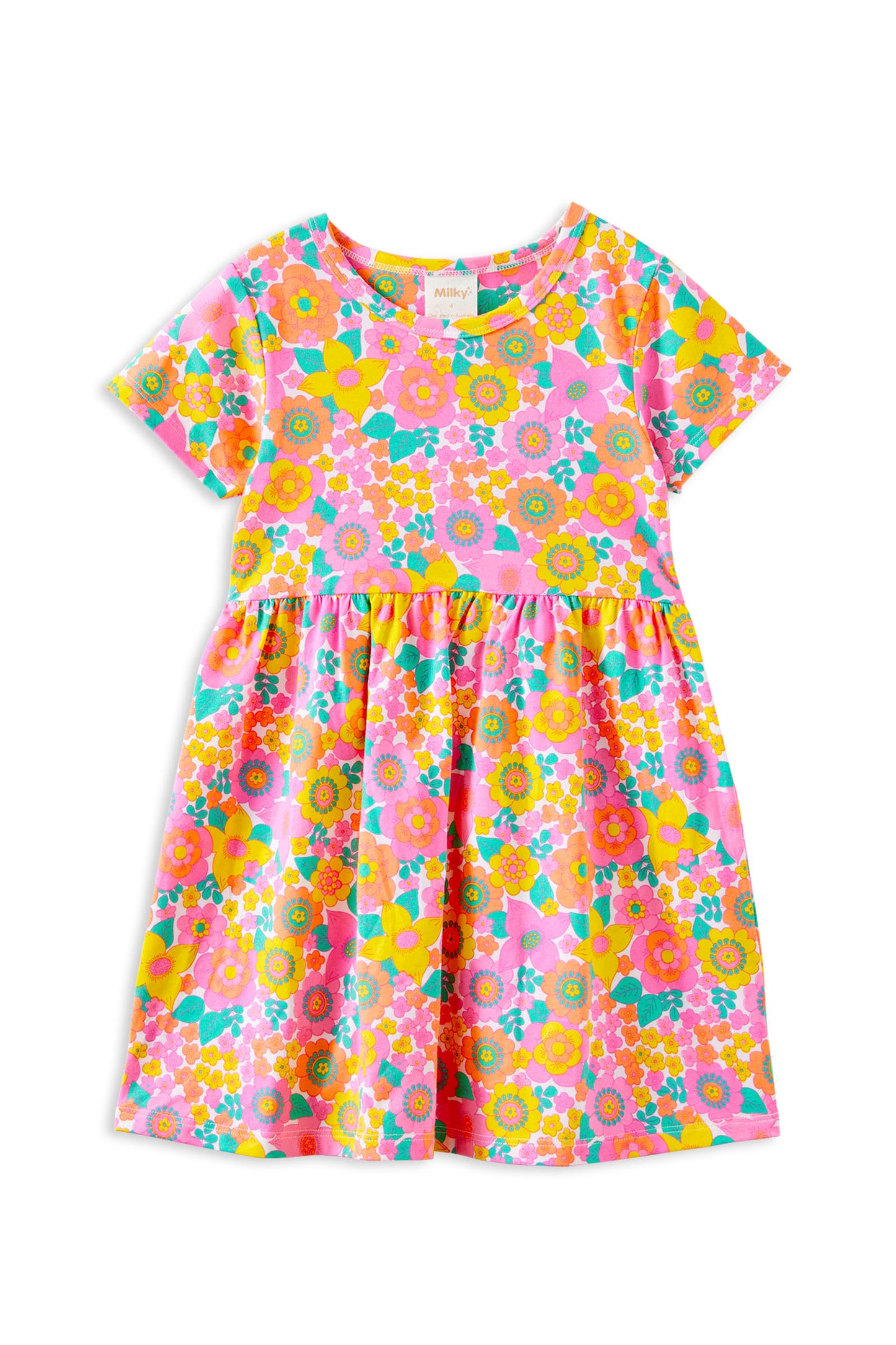 Milky Groovy Garden Dress
