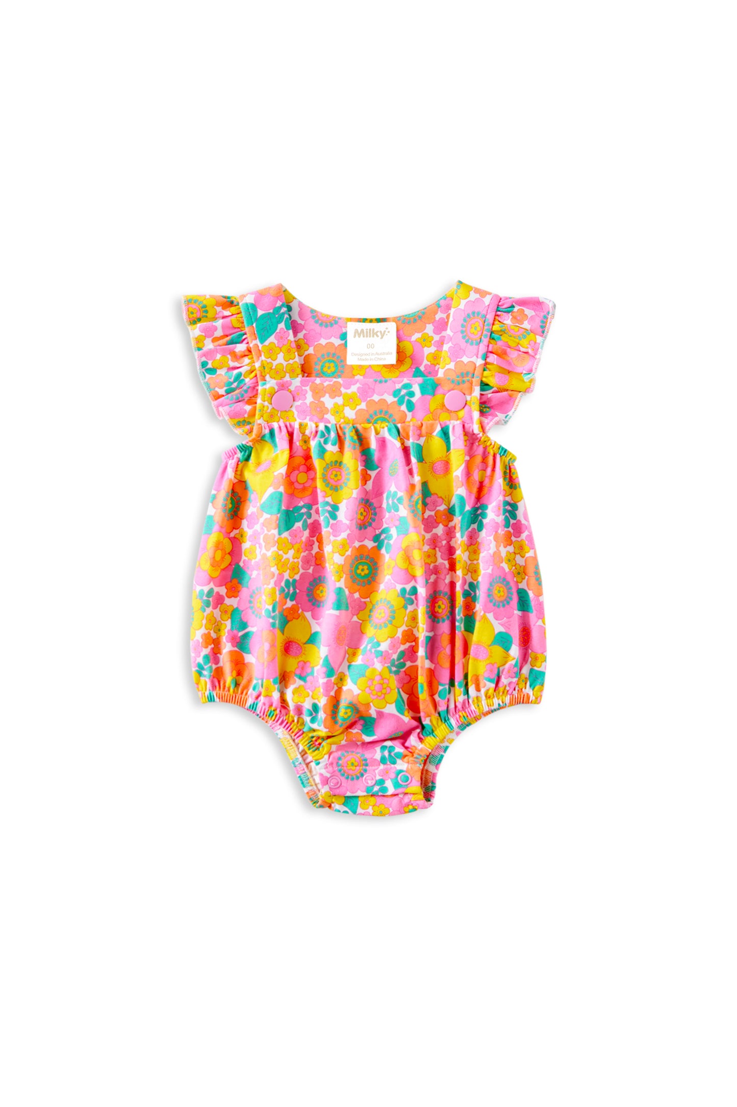 Milky Baby Groovy Garden Playsuit