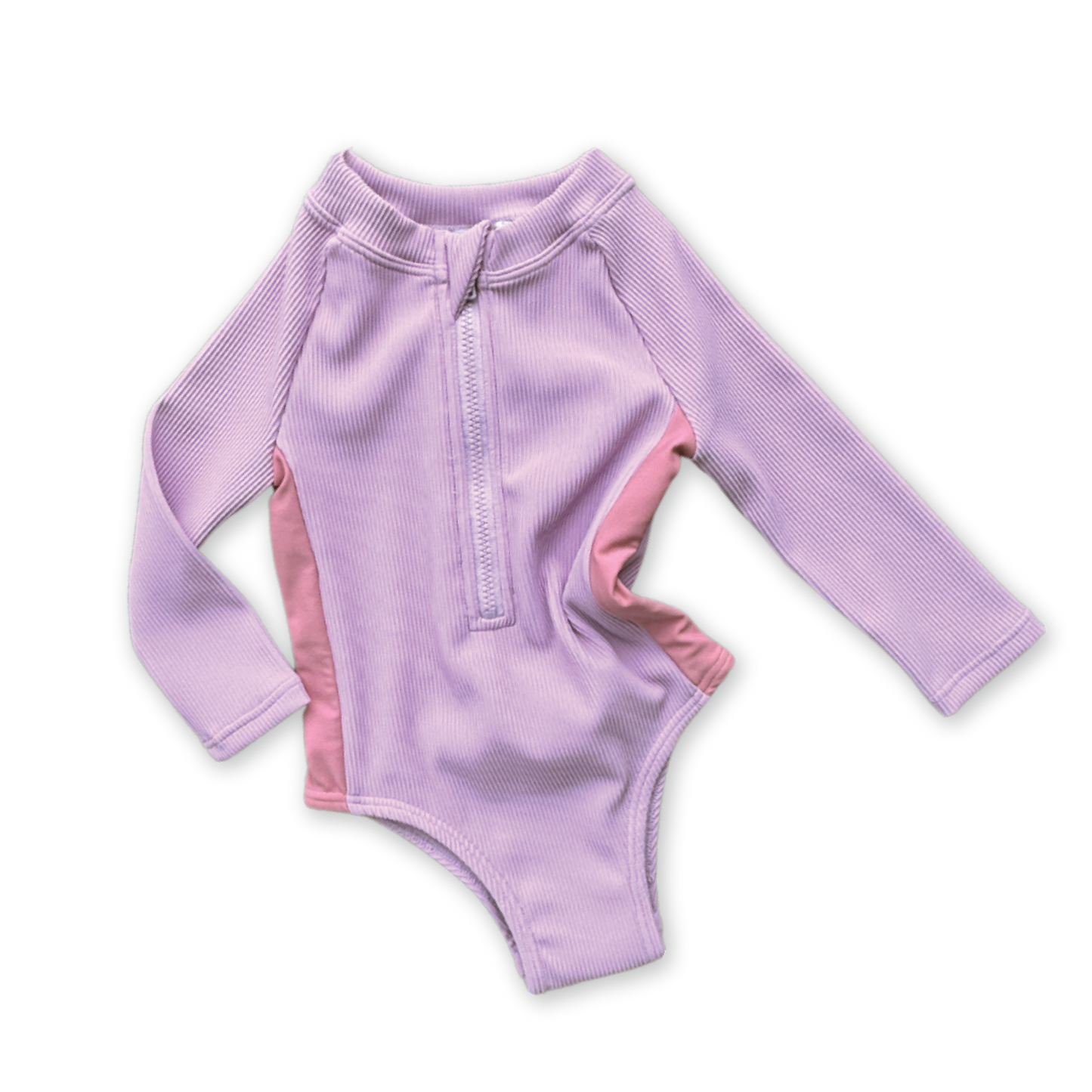 Grown Zip Long Sleeve One Piece Lilac