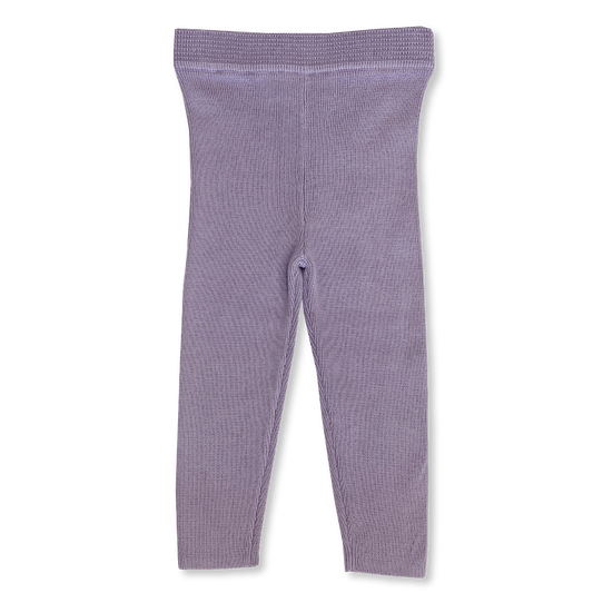 Grown Organic Ribbed Essential Leggings Iris