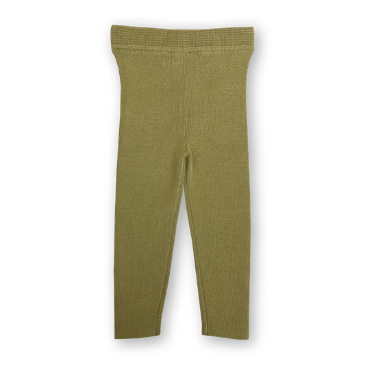 Grown Organic Ribbed Essential Leggings Sage