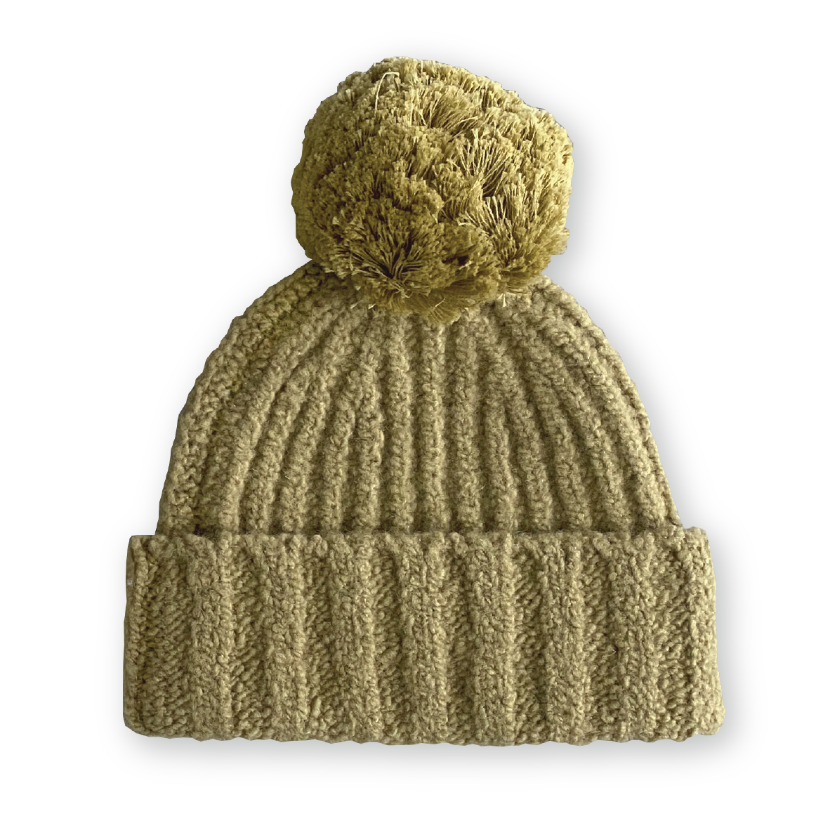 Grown Merino Pom Pom Beanie Sage