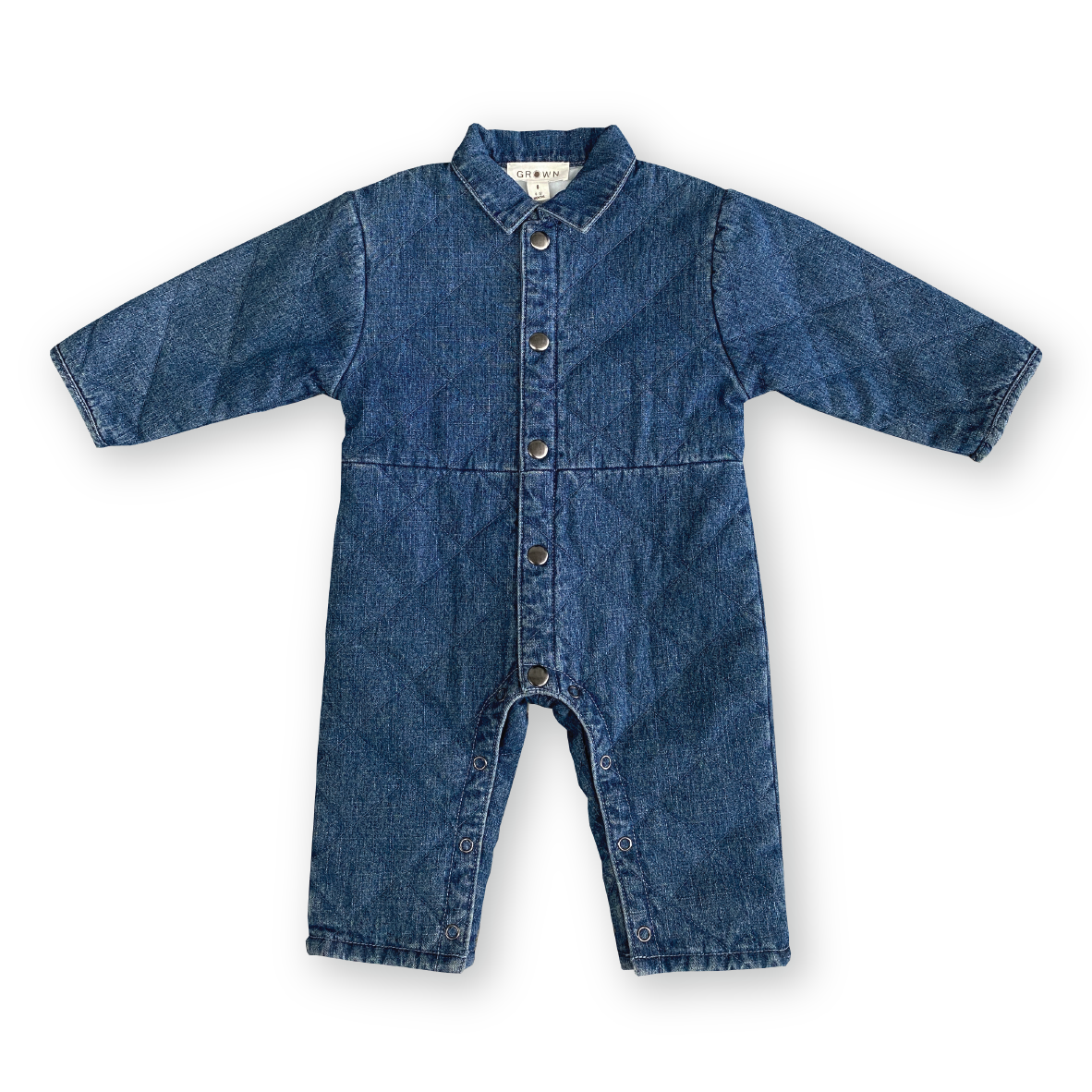 Grown Quilted Hemp Denim Boiler Suit