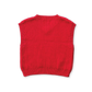 Grown Chunky Rib V-Neck Vest Flame