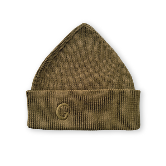 Grown Organic Ribbed Super Pixie Beanie Coffee