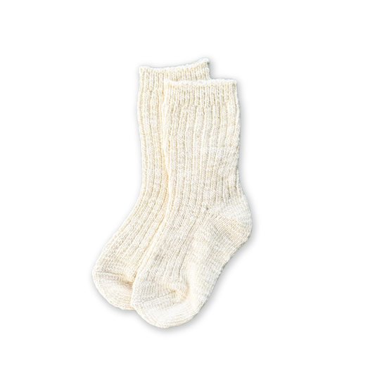 Grown Chunky Rib Sock Milk