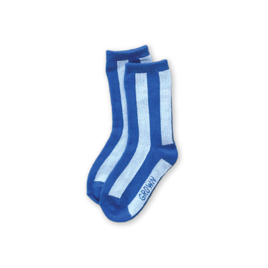 Grown Striped Socks Sea