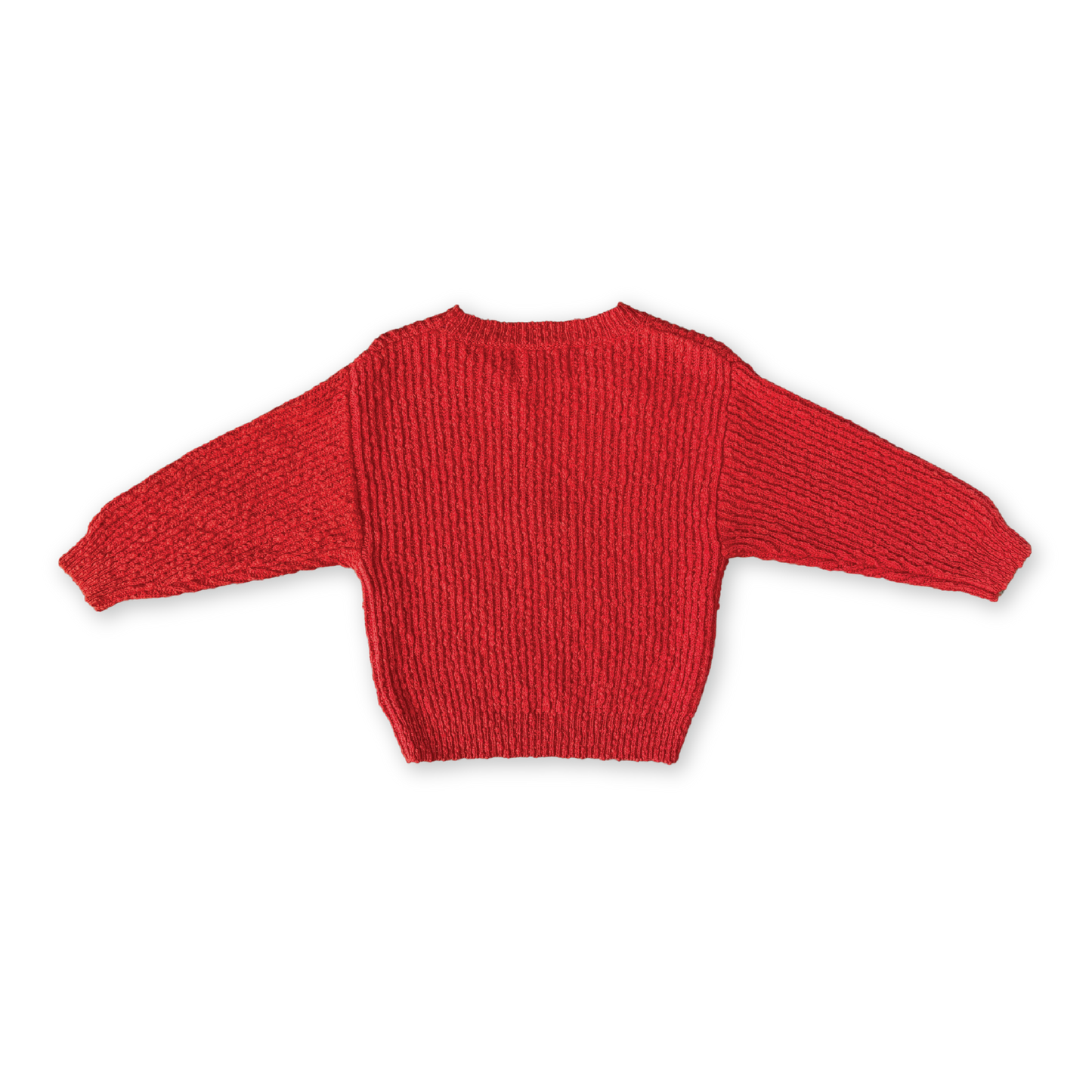 Grown Organic Textured Boucle Knit Pull Over Sauce