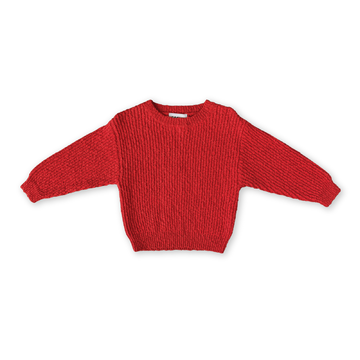 Grown Organic Textured Boucle Knit Pull Over Sauce