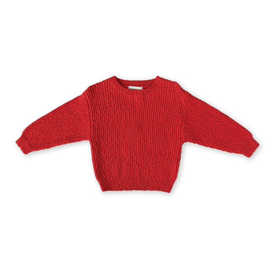 Grown Organic Textured Boucle Knit Pull Over Sauce *Pre-order*
