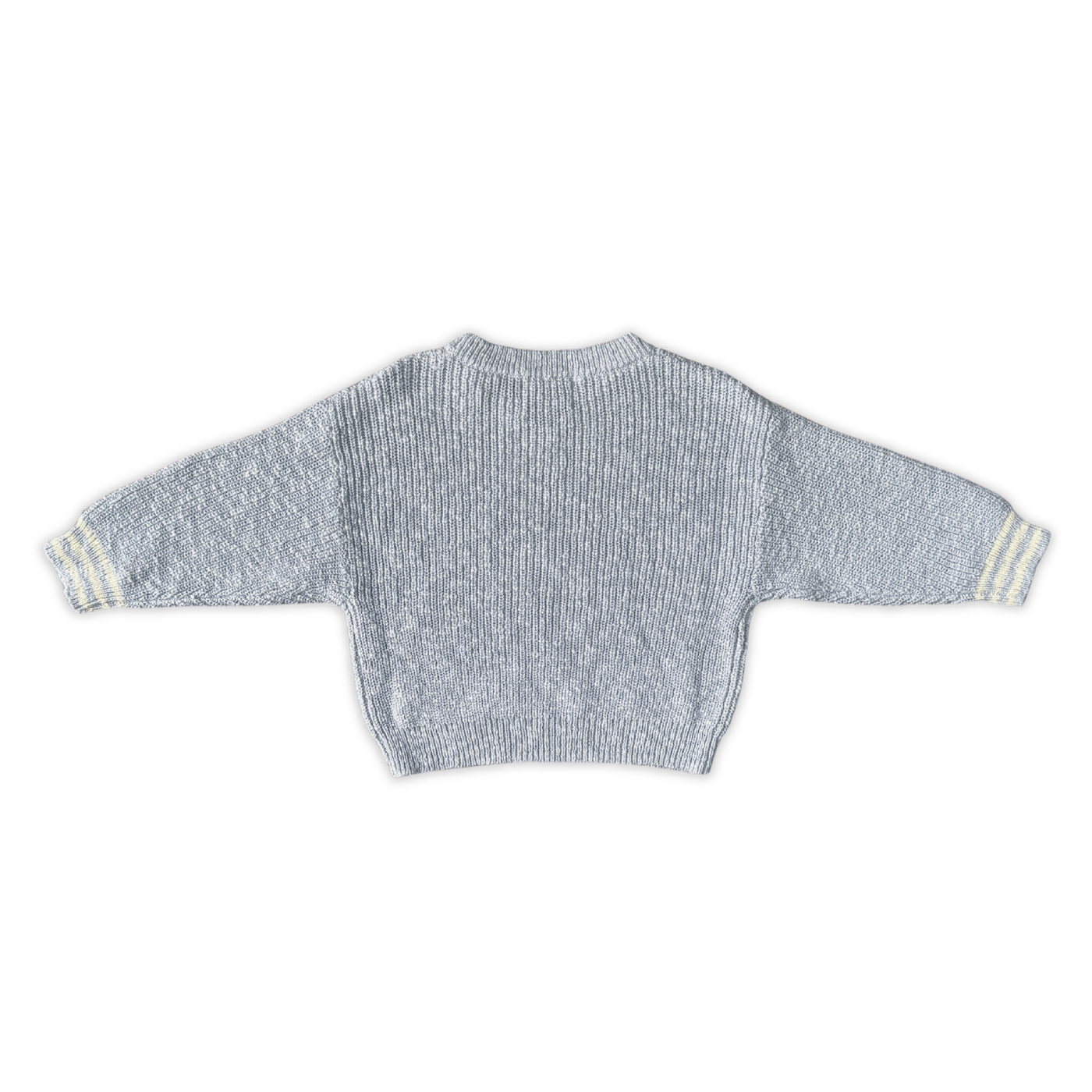 Grown Organic Essential Textured Knit Pull Over Haze