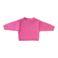 Grown Merino Blend Knit Pull Over Raspberry