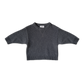 Grown Merino Blend Knit Pull Over Charcoal