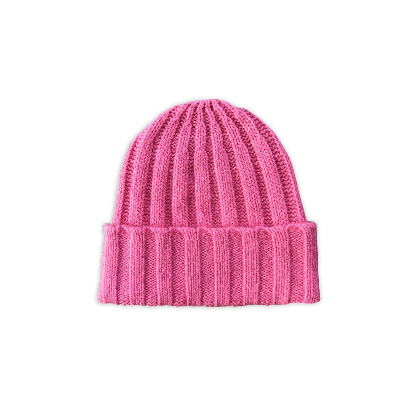 Grown Merino Blend Rib Knit Beanie Raspberry