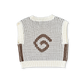 Grown Organic Swirl Knit Vest Milk
