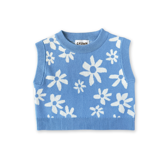 Grown Organic Wild Flower Knit Vest *Pre-order*