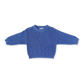Grown Textured Organic Slub Knit Pull Over Cobalt