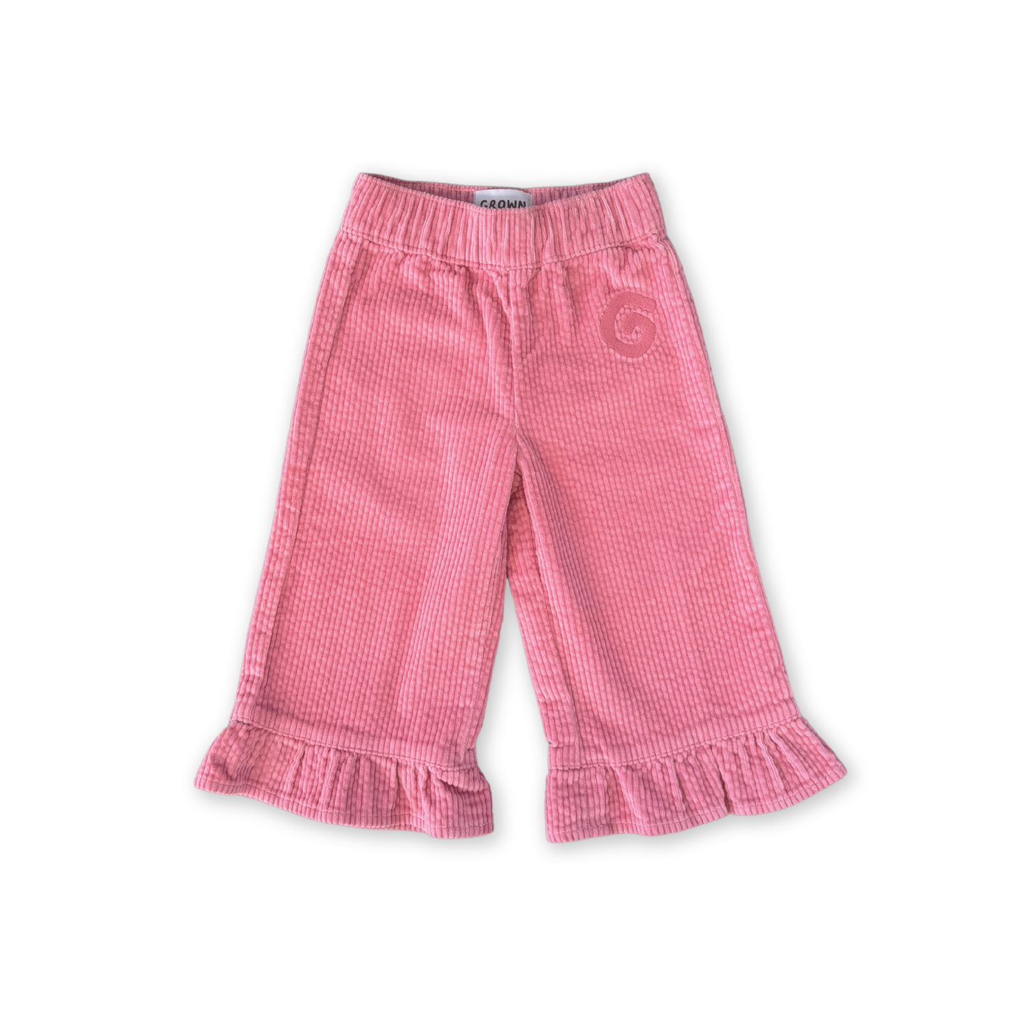 Grown Organic Cord Frill Pant Sorbet