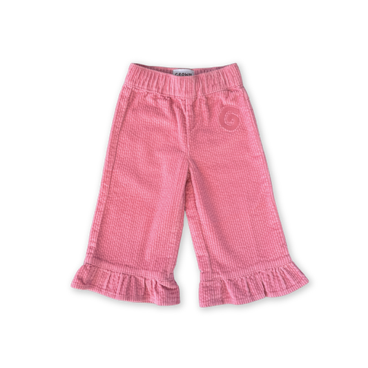 Grown Organic Cord Frill Pant Sorbet