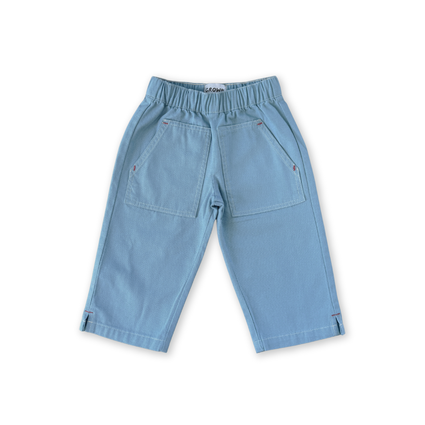 Grown Organic Canvas Utility Pocket Pant Duck Egg