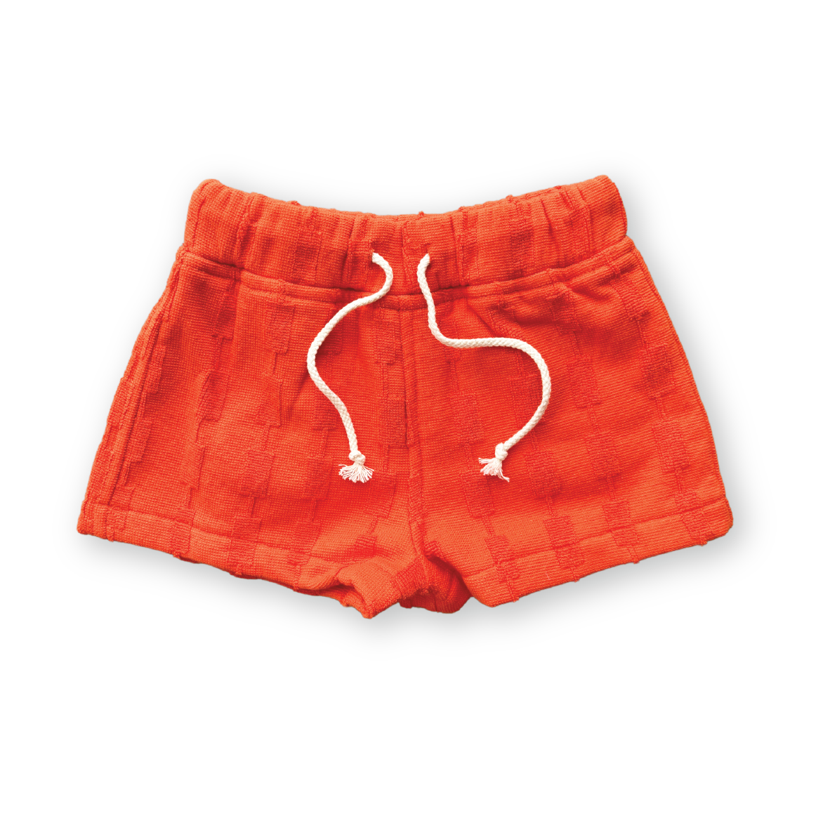 Grown Terry Shorts Blocks Rosso