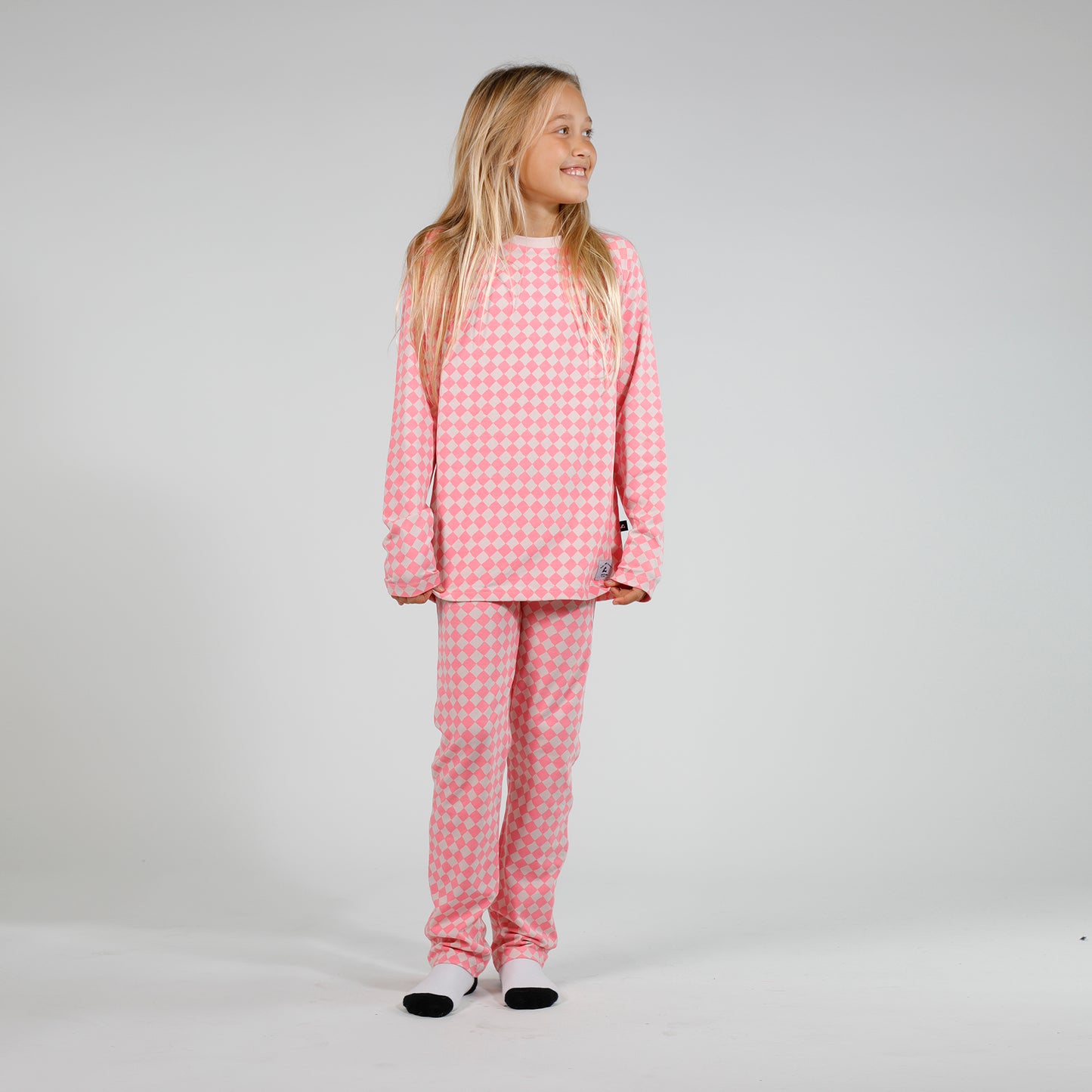 Hello Stranger Winter Pj's Pink Check