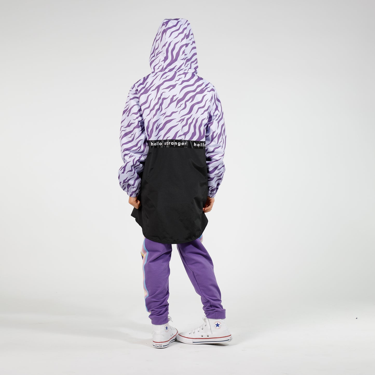 Hello Stranger Rainy Days Jacket Purple Black