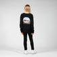 Hello Stranger Girls Long Sleeve Tee Black