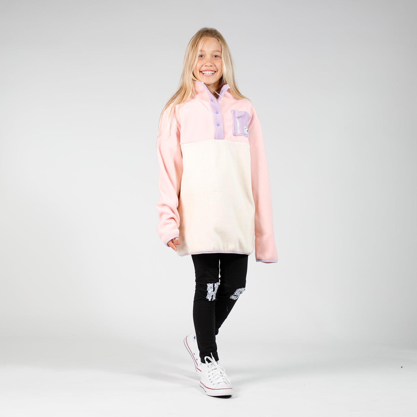 Hello Stranger Adventure Fleece Pink Cream