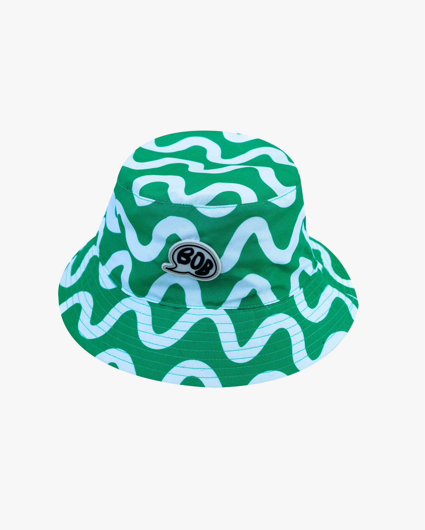 Band of Boys Reversible Bucket Hat Green Squiggle