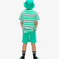 Band of Boys Green Striped Smile Tee