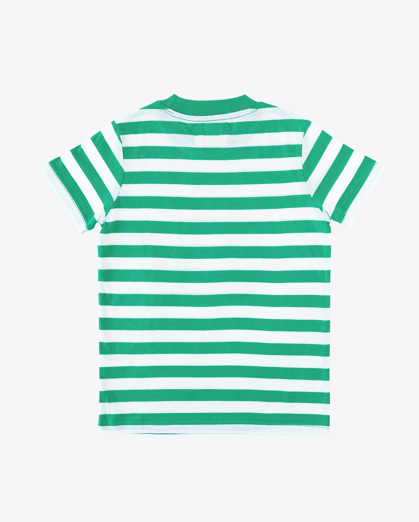 Band of Boys Green Striped Smile Tee