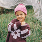 Grown Bloom Knit Pull Over Plum