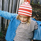 Grown Organic Essential Stripe Long Sleeve Knit Tee Espresso