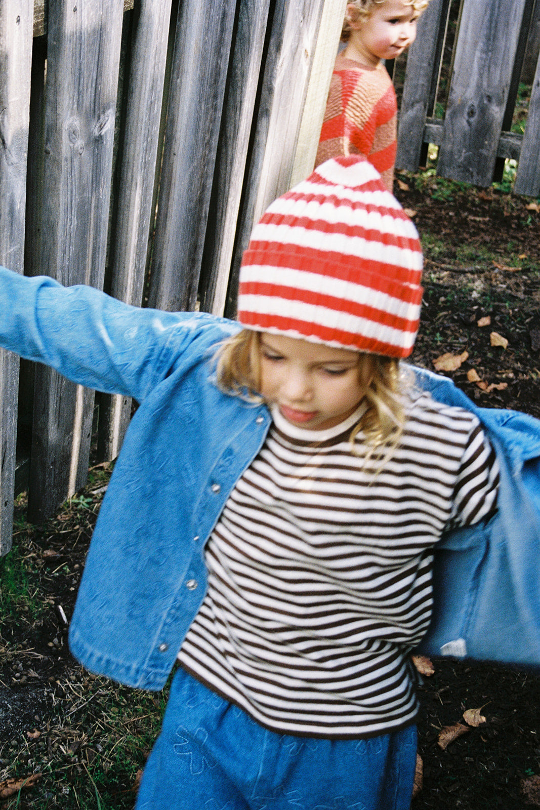 Grown Organic Essential Stripe Long Sleeve Knit Tee Espresso