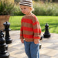 Grown Organic Textured Rib Pull Over Earth & Sauce
