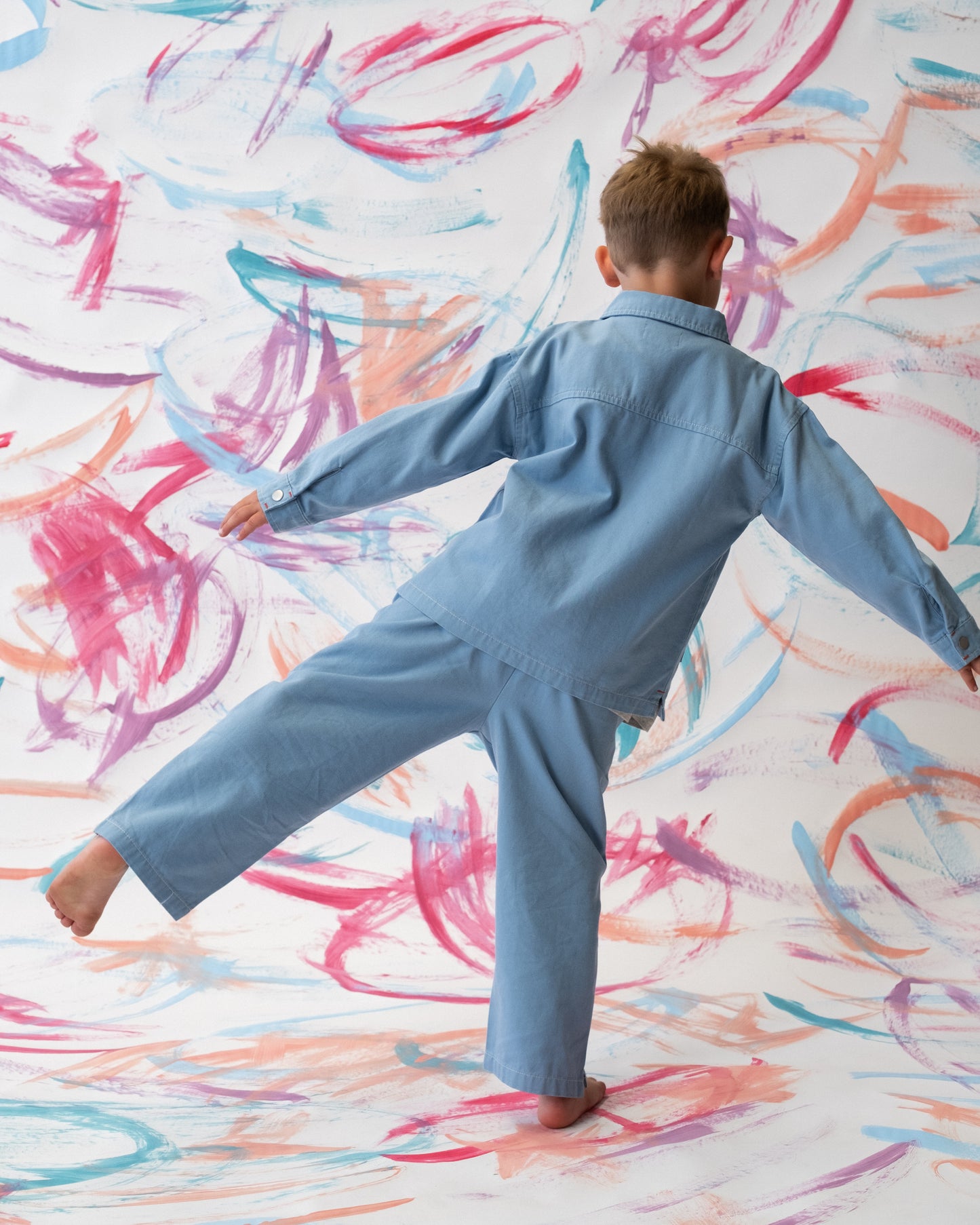 Grown Organic Canvas Utility Pocket Pant Duck Egg