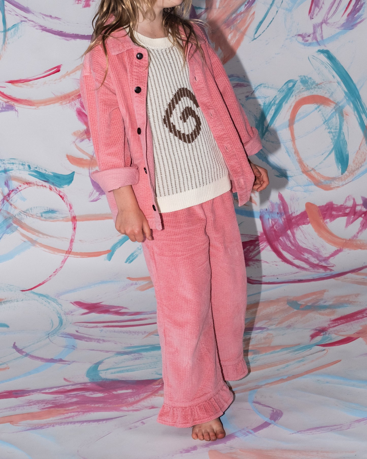 Grown Organic Swirl Knit Vest Milk