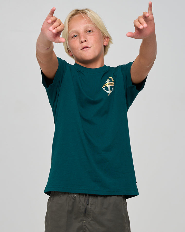 Mad Hueys Croc Captain Tee Atlantic