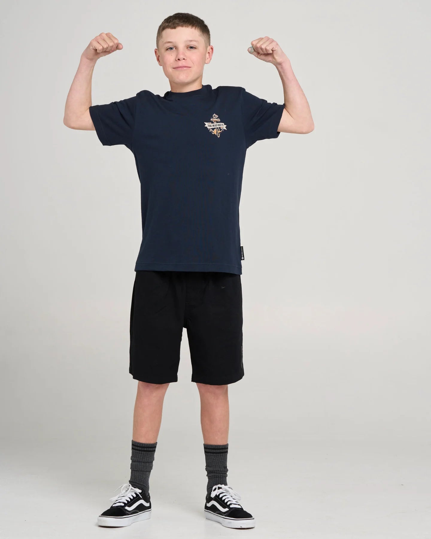 Mad Hueys Flame Anchor Tee Navy